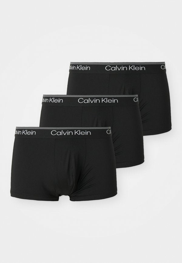 Calvin Klein Underwear LOW RISE TRUNK 3 PACK MICROFIBER STRETCH - Trunks - black