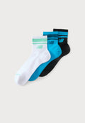 New Balance RUN UNISEX 3 PACK - Socks - black/white/blue