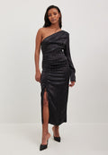 NA-KD ONE SHOULDER SLIT DETAIL DRESS