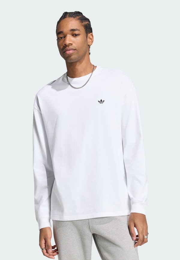 adidas Originals ADIDAS ORIGINALS TREFOIL ESSENTIALS LONGSLEEVE TEE - Long sleeved top - white
