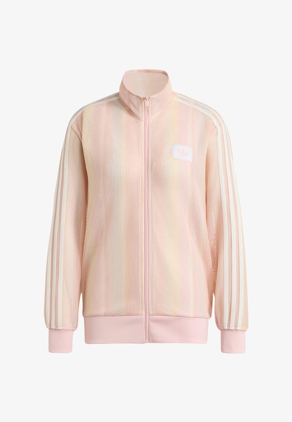 adidas Originals SUMMER GLOW KNITTED FIREBIRD - Cardigan - multicolor/sandy pink