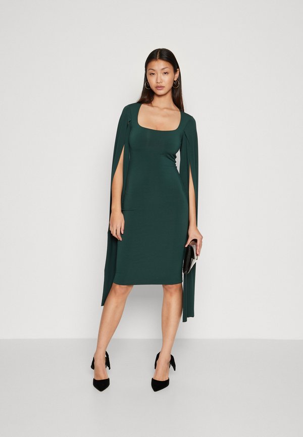 WAL G. SANSA CAPE SLEEVE MIDI