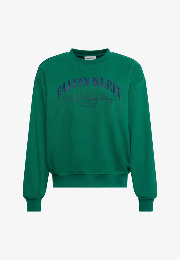 Calvin Klein Jeans LOGO GRAPHIC CREWNECK  - Sweatshirt - enchanted forest