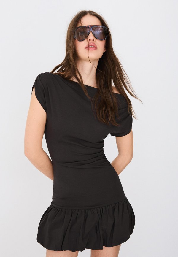 Bershka MINI BALLOON  - Day dress - dark grey
