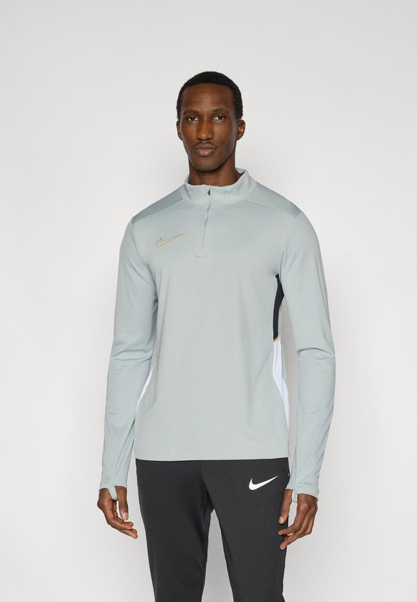Nike Performance ACD25 DRILL TOP - Long sleeved top - light smoke grey/black/white/metallic gold-coloured