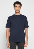 NO EXCESS CREWNECK SOLID HEAVY INTERLOCK