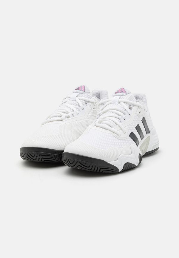 adidas Performance SOLEMATCH CONTROL 2 - Multicourt tennis shoes - footwear white/black blue metallic/silver-coloured metallic