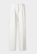 Calvin Klein EFFORTLESS WIDE LEG - Trousers - marshmallow