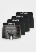 Levi's® MEN SOLID BASIC VINTAGE 4 PACK - Boxer briefs - black/white