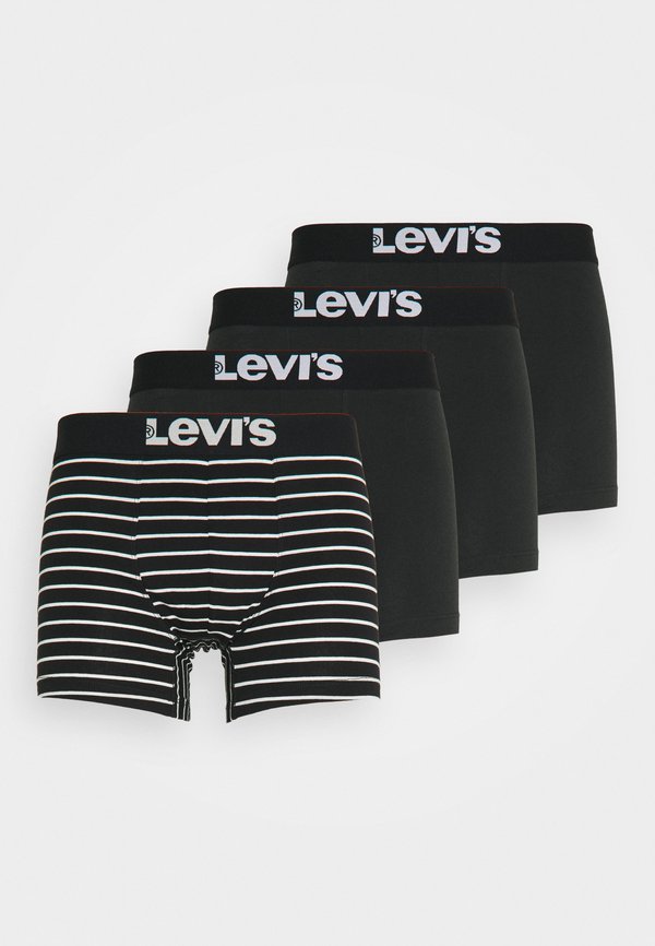 Levi's® MEN SOLID BASIC VINTAGE 4 PACK - Boxer briefs - black/white