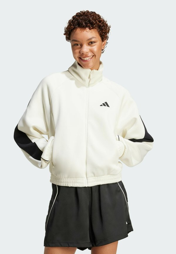 adidas Sportswear W STADIUM TT - Training jacket - off white   black