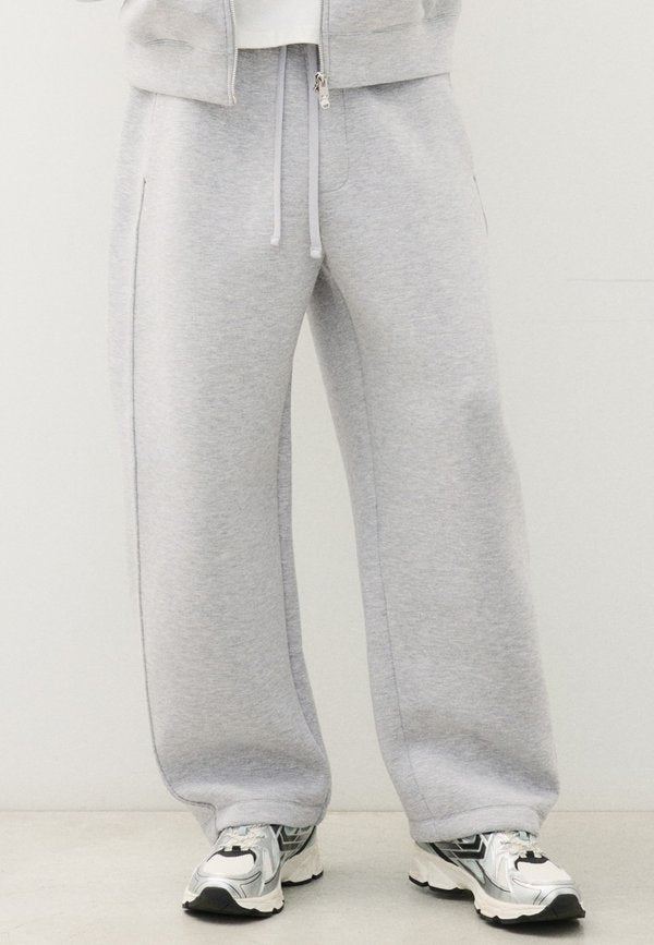 Bershka TECHNIC BALLOON - TROUSERS - Tracksuit bottoms - dark grey