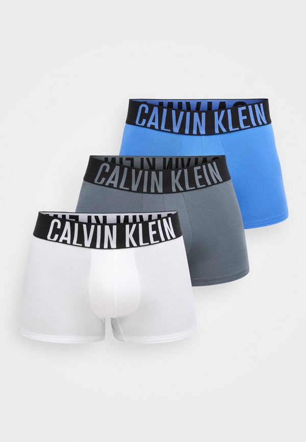 Calvin Klein Underwear INTENSE POWER 3 PACK - Trunks - turbulence/white/iris bliss