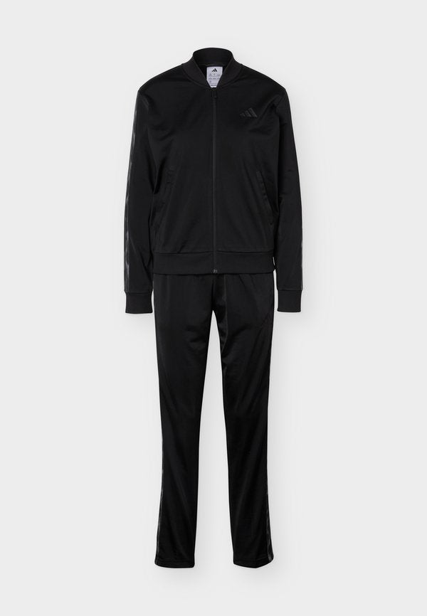 adidas Sportswear 3 STRIPES LEOPARD PRINT TRACKSUIT - Tracksuit - black