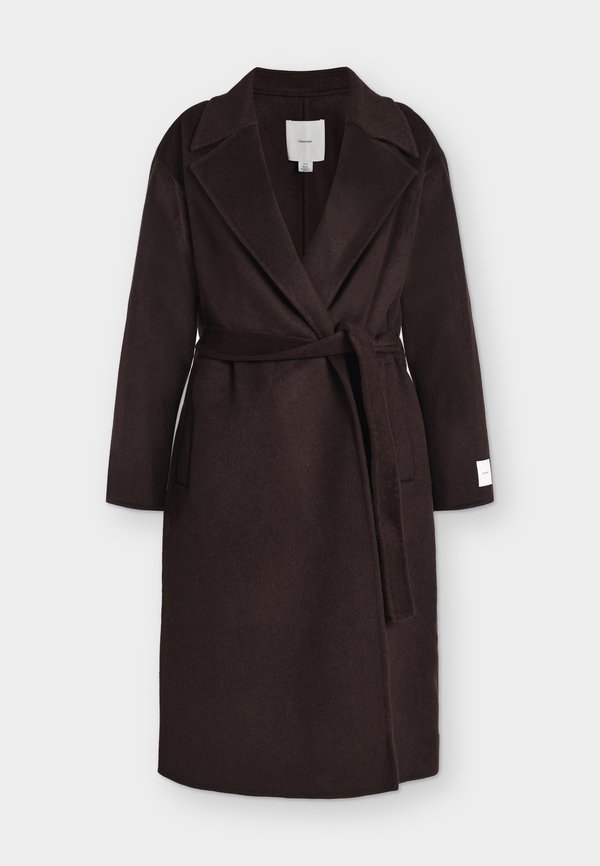 Calvin Klein CLASSIC WRAP COAT - Classic coat - dark brown