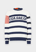 Tommy Hilfiger TOMMY X U.S. SAIL GP TEAM STRIPE CREW NECK JUMPER