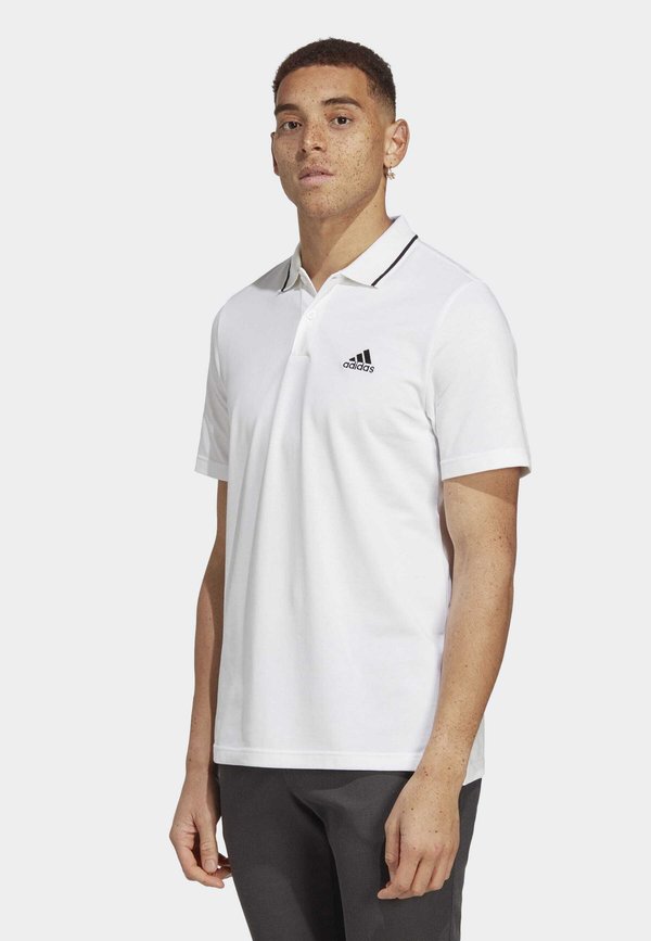 adidas Sportswear ESSENTIALS PIQUÉ SMALL - Polo shirt - white