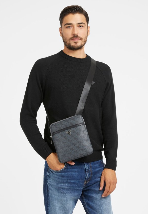 Guess MILANO FLAT - Cross body bag - black