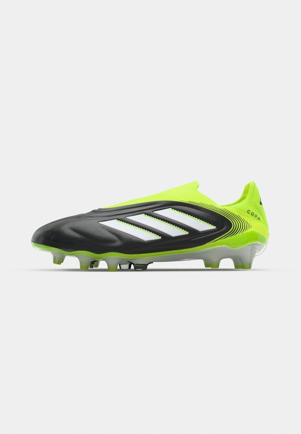 adidas Performance COPA PURE III ELITE LACELESS FIRM GROUND FOOTBALL BOOTS - Firm-ground football boots - core black/footwear white/lucid lemon