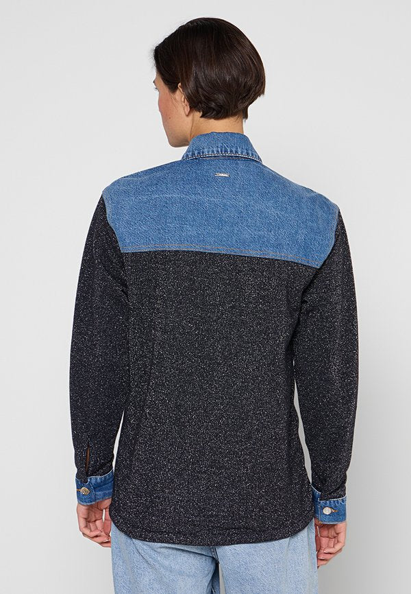 LIU JO ECS GIACCA CAMICIA FELPA DENIM