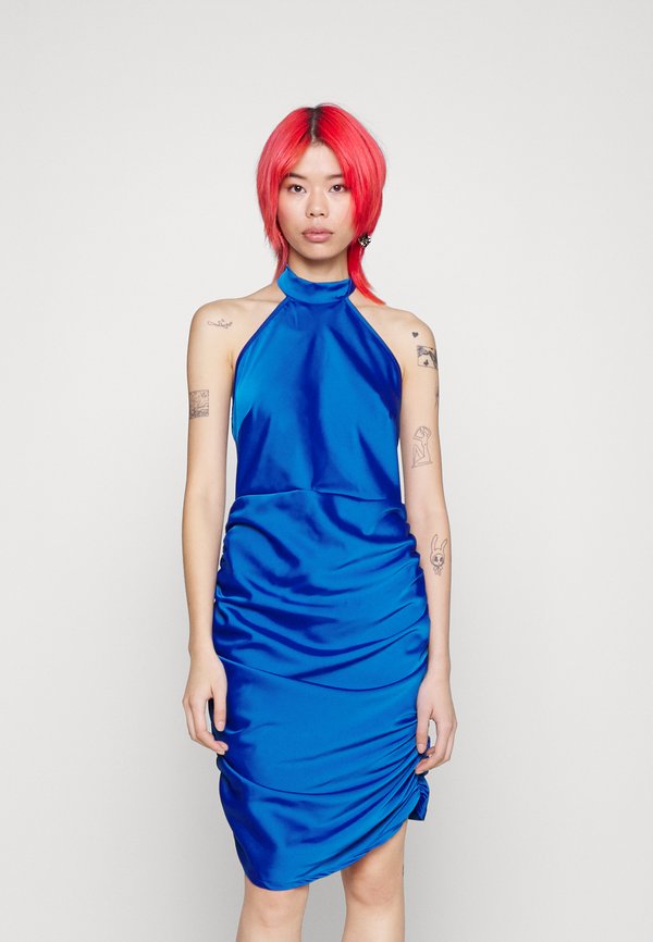 WAL G. DANI HALTER NECK MINI DRESS