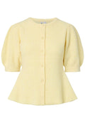 Pieces PCSILLY SS PUFF KNIT CARDIGAN NOOS BC
