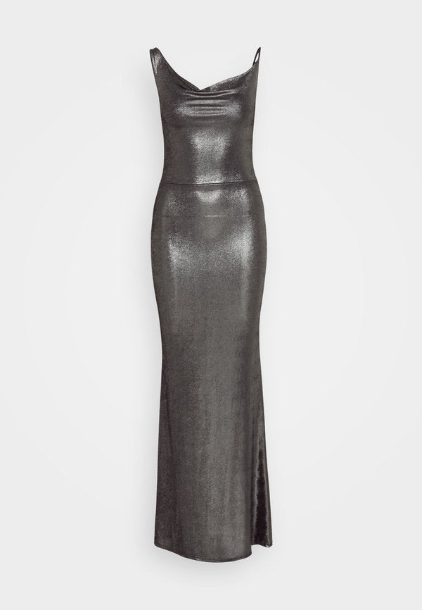WAL G. PARTY METALLIC ASYMMETRIC MAXI