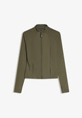 Bershka QUICK-DRY & BREATHABLE ZIP-UP - JACKET ACTIVE - Zip-up sweatshirt - green