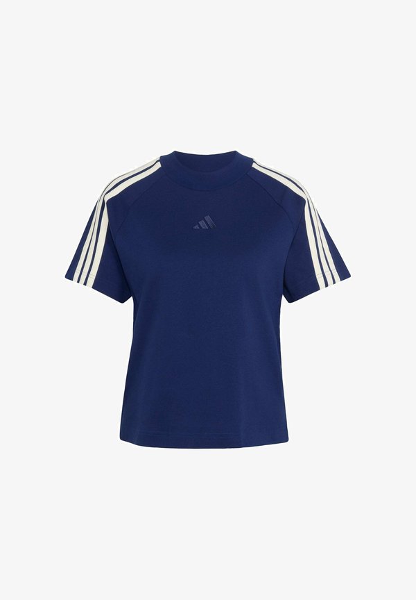 adidas Sportswear ADIDAS SPORTSWEAR W AK 3S TEE - Print T-shirt - dark blue/off white