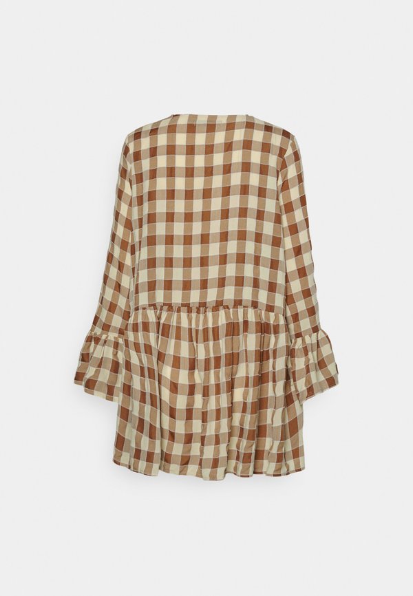 Missguided Petite GINGHAM SMOCK DRESS