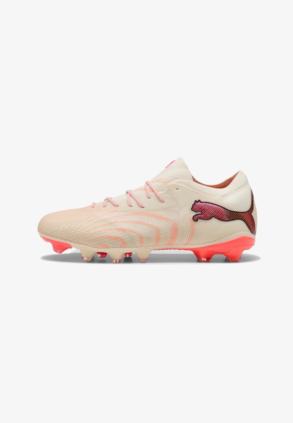 Puma FUTURE 9 FUSION FG/AG FUSSBALLSCHUHE UNISEX - Firm-ground football boots - sugared almond- white-ultra red- black