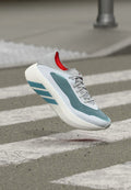 adidas Performance HYPERBOOST RUN - Road running shoes - footwear white/petrol metallic/lucid red
