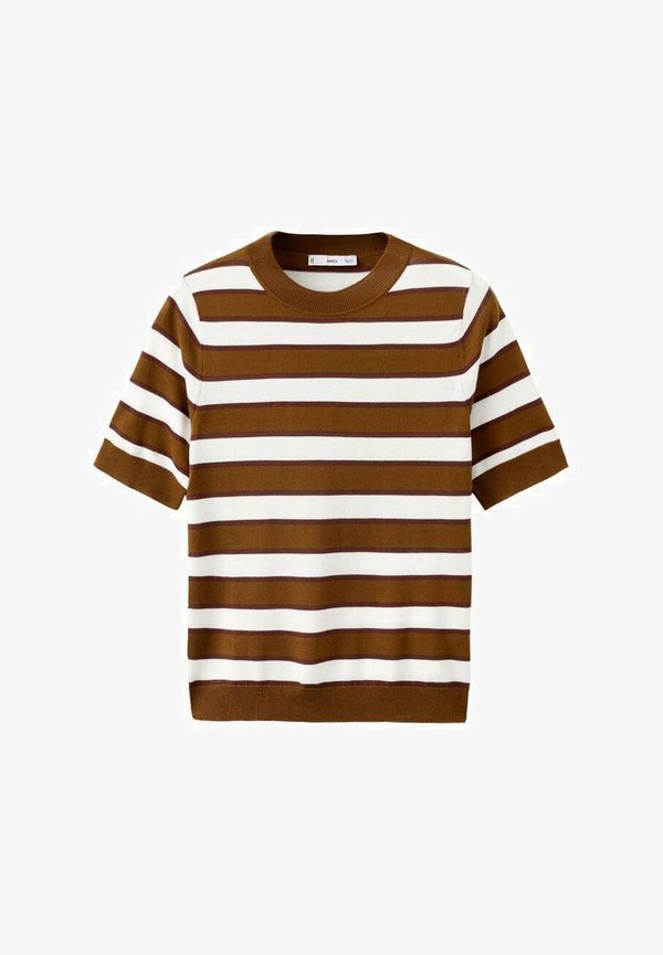 Mango Print T-shirt - camel