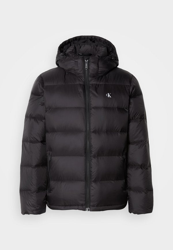 Calvin Klein Jeans LS NYLN ZP OFF HD DW - Down jacket - black