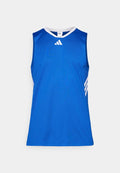 adidas Performance STRIPES - Top - team royal blue/white