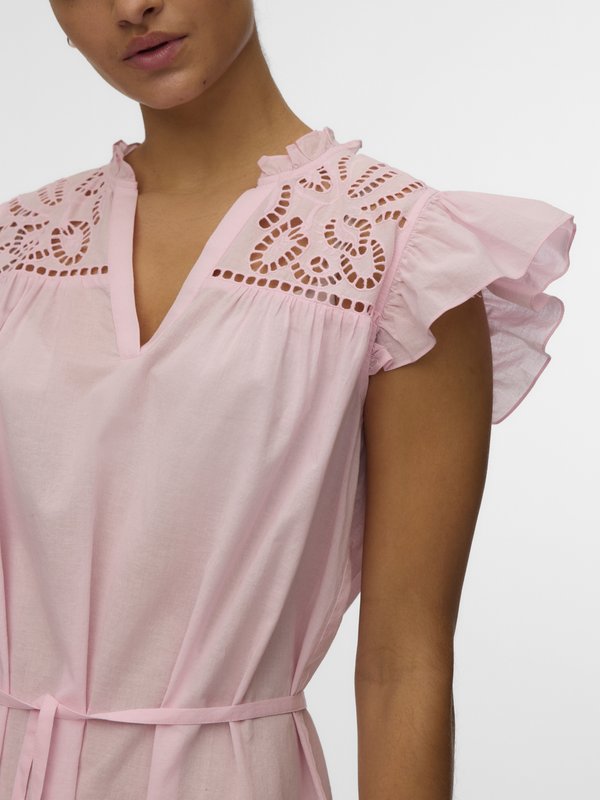 Vero Moda VMLINE SS SHORT DRESS WVN NOOS