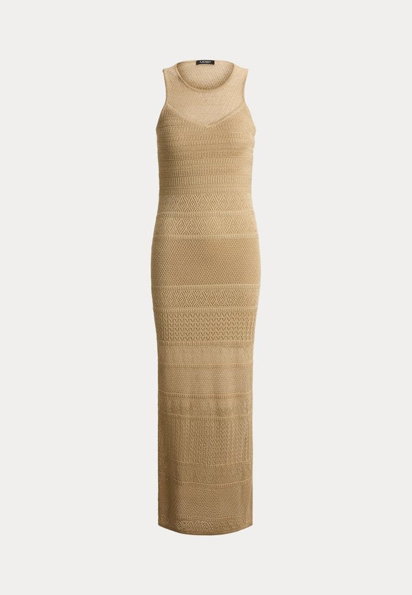 Lauren Ralph Lauren POINTELLE-KNIT SLEEVELESS GOWN