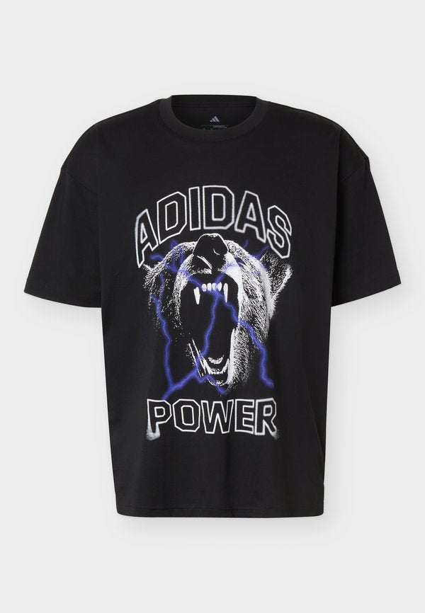 adidas Performance POWER TRAINING GRAPHIC - Sports T-shirt - black
