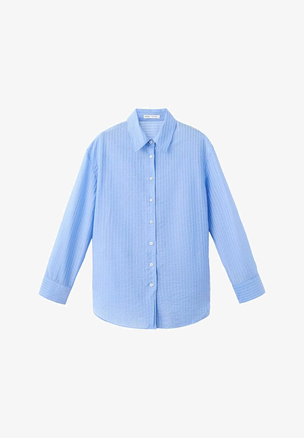 Mango ADULT - Button-down blouse - light blue