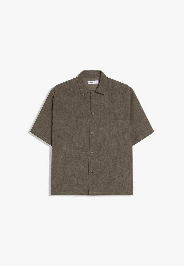 Bershka BOXY TAILORING - Shirt - khaki