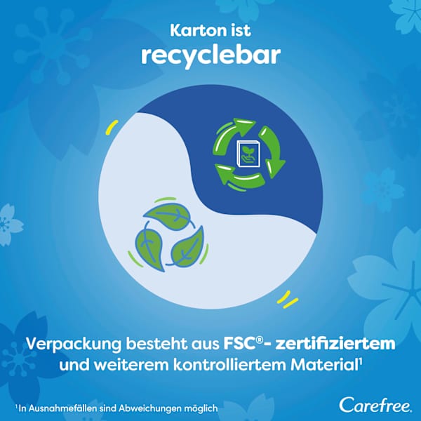 Slipeinlagen Cotton Feel Flexiform mit Frischeduft Carefree