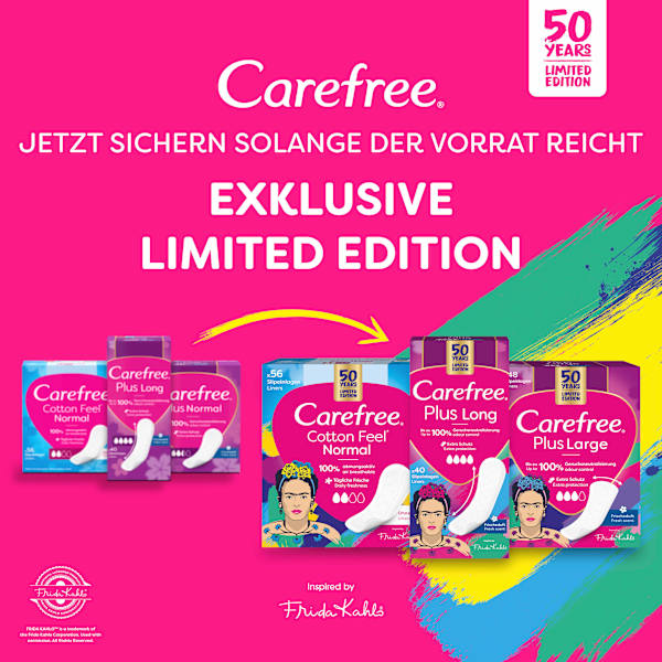 Slipeinlagen Cotton Feel Normal ohne Duft Carefree