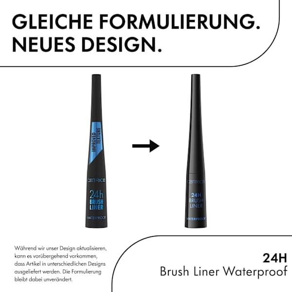 Eyeliner 24h Brush Liner Waterproof 010 Ultra Black CATRICE