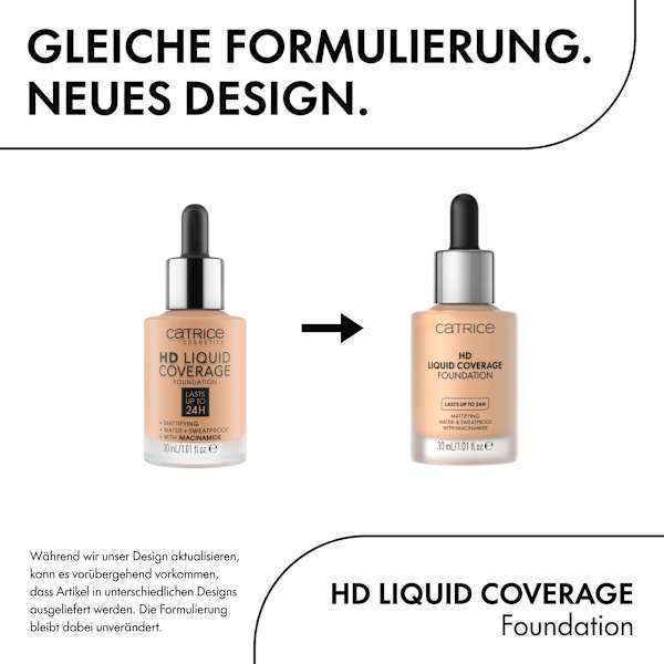 Foundation Liquid HD Coverage 034 Medium Beige CATRICE