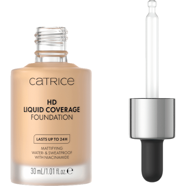 Foundation Liquid HD Coverage Waterproof 032 Nude Beige CATRICE