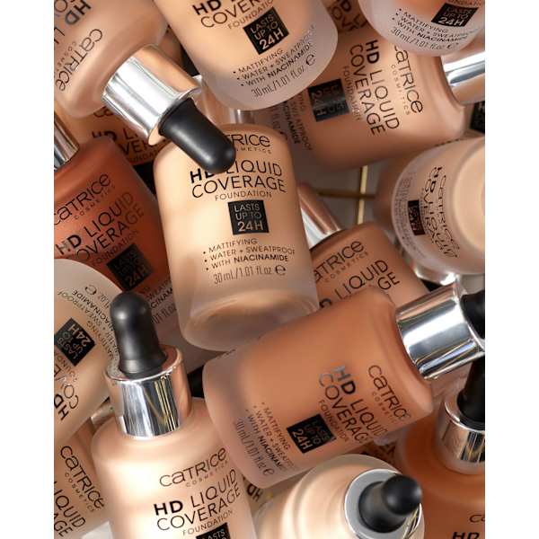 Foundation Liquid HD Coverage Waterproof 032 Nude Beige CATRICE