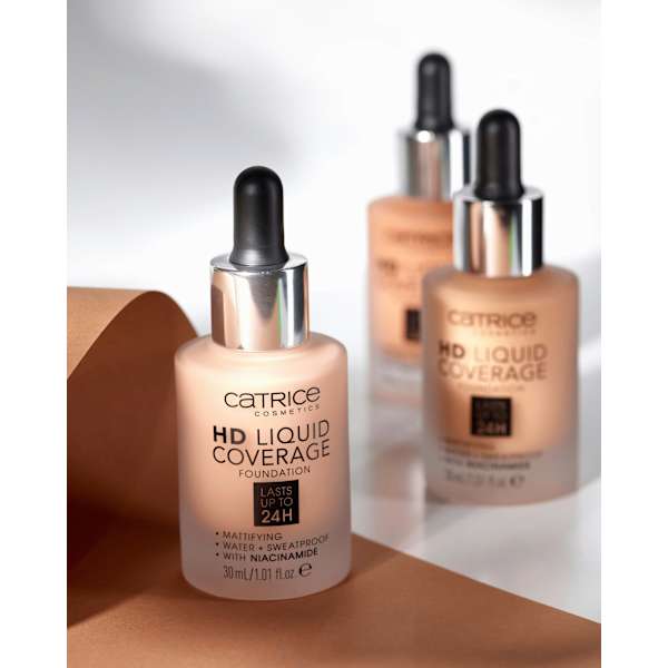 Foundation Liquid HD Coverage Waterproof 032 Nude Beige CATRICE