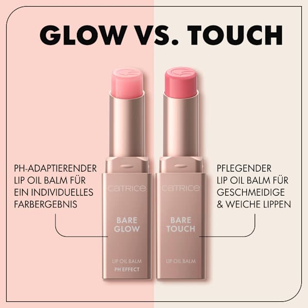 Lippenbalsam Bare Glow Lip Oil Balm 010 Cool Pink CATRICE