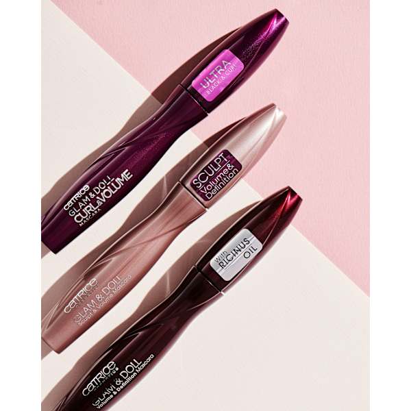 Mascara Glam & Doll Curl & Volume 010 Black CATRICE