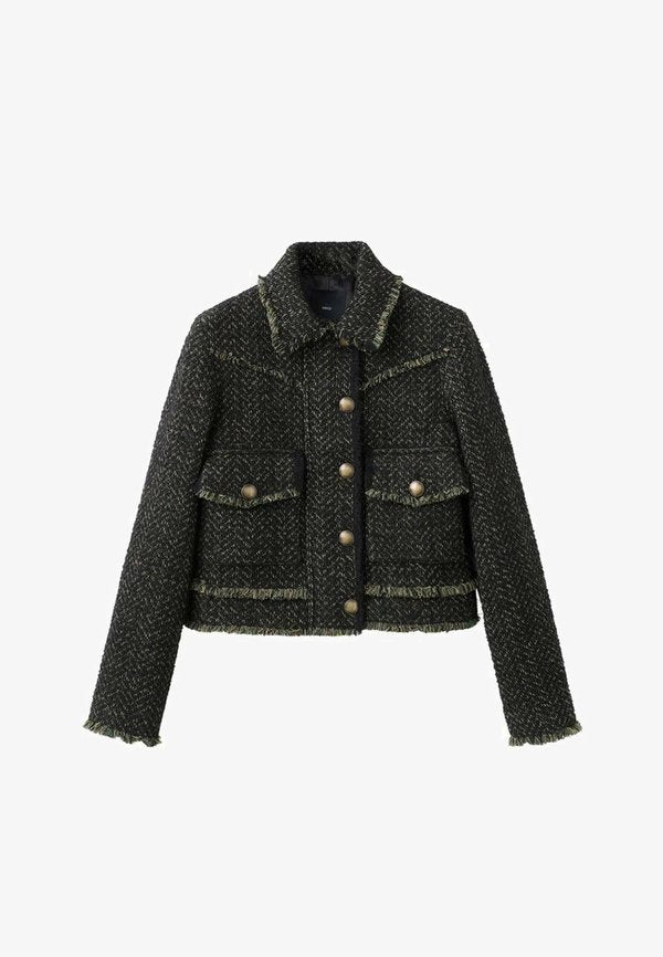Mango Light jacket - green